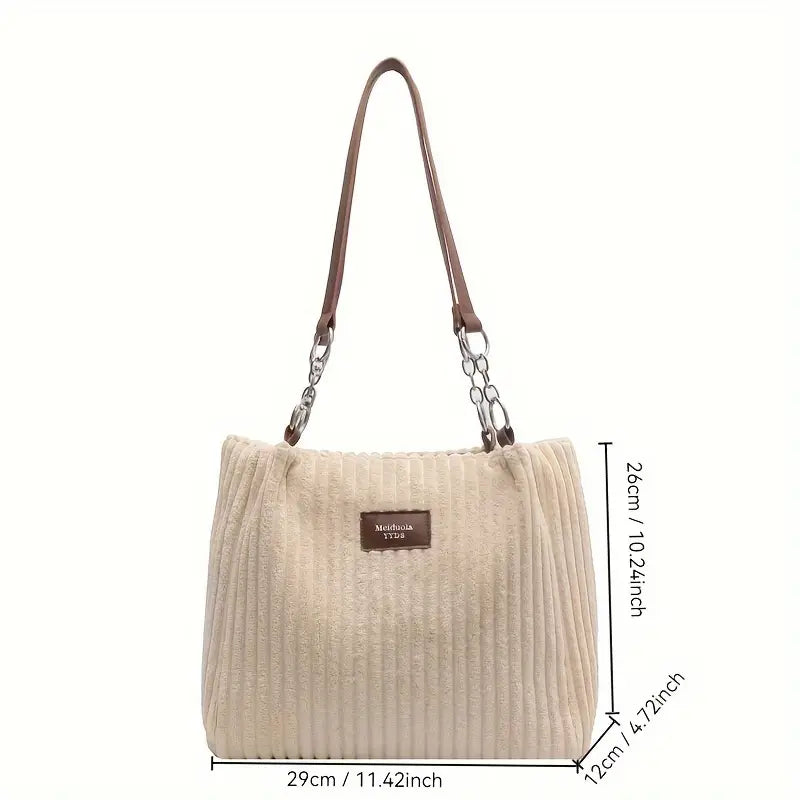 Samantha™ - Corduroy Tote Bag
