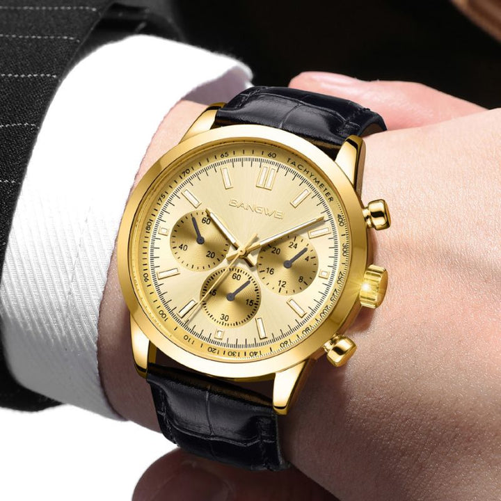 Military Casual Leather Quartz Watch™ - Olsen & Olsen
