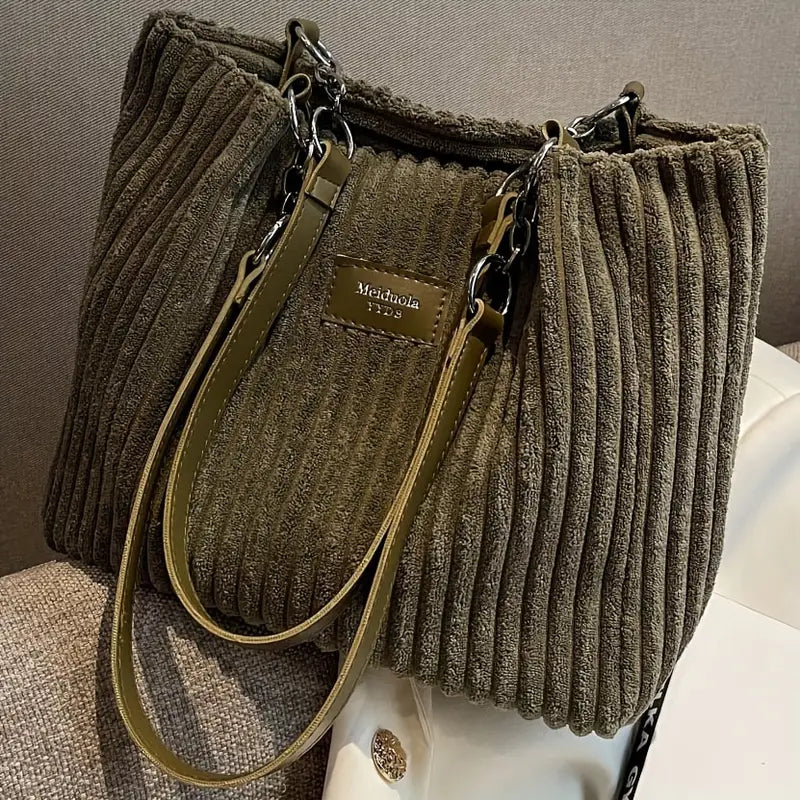 Samantha™ - Corduroy Tote Bag