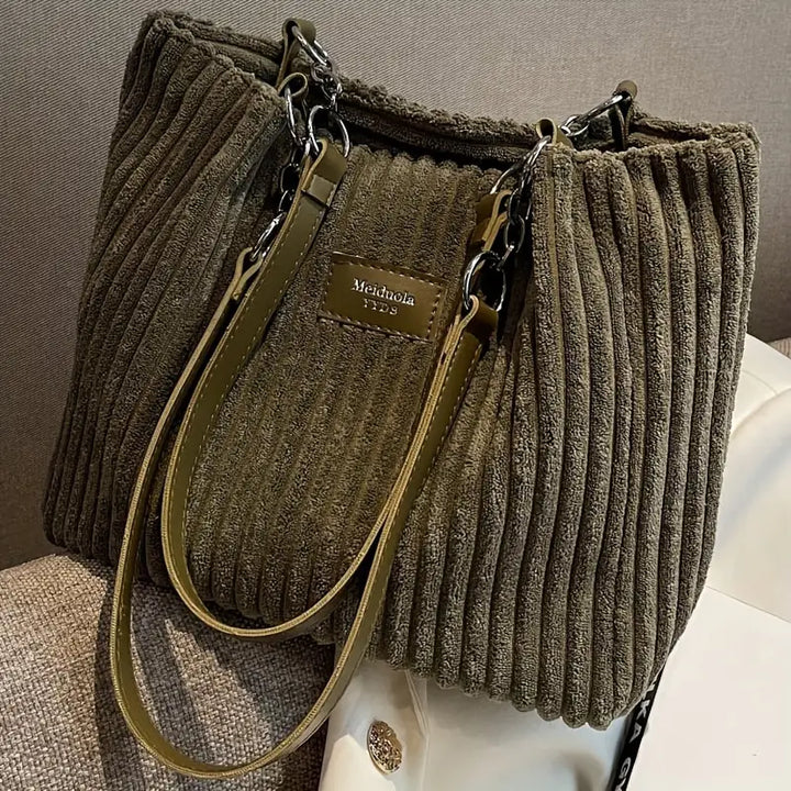 Samantha™ - Corduroy Tote Bag