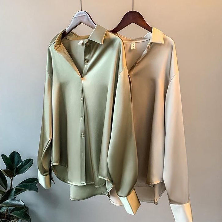 Nat™ - Elegant Satin Shirt