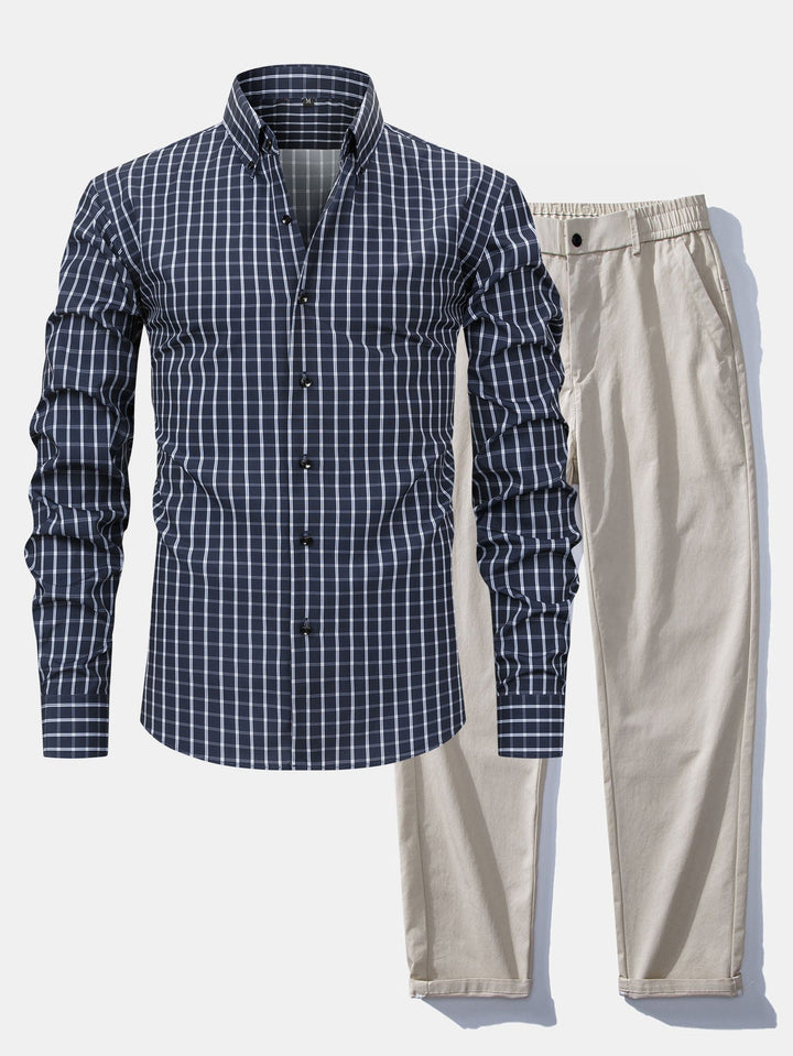 Tailored Dress Shirt & Pants Set