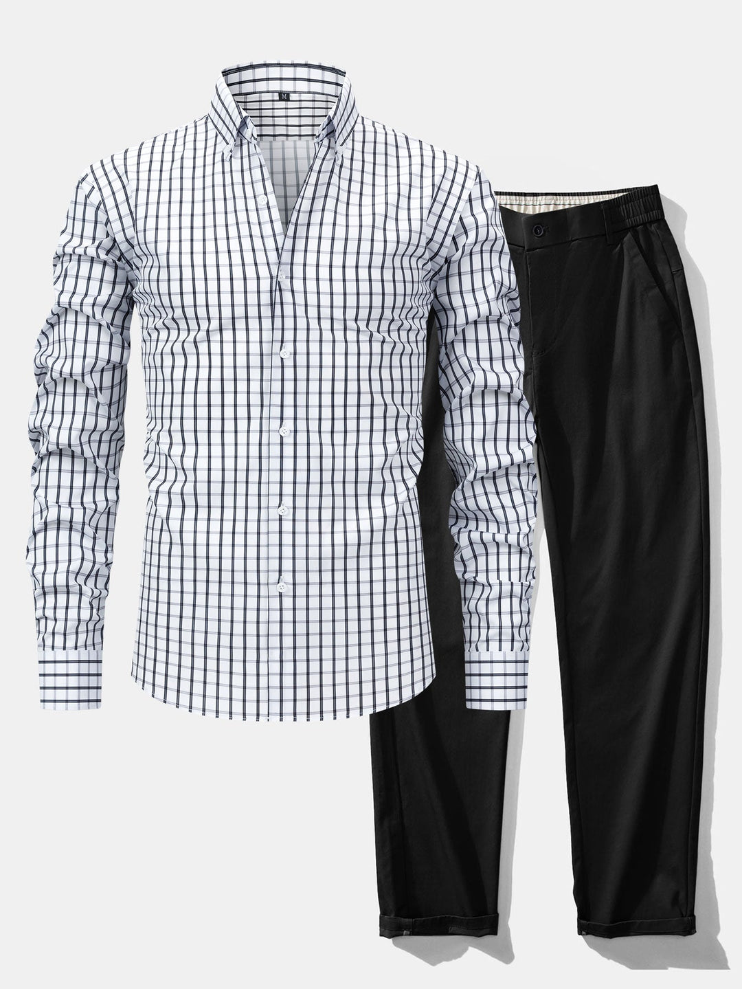 Tailored Dress Shirt & Pants Set