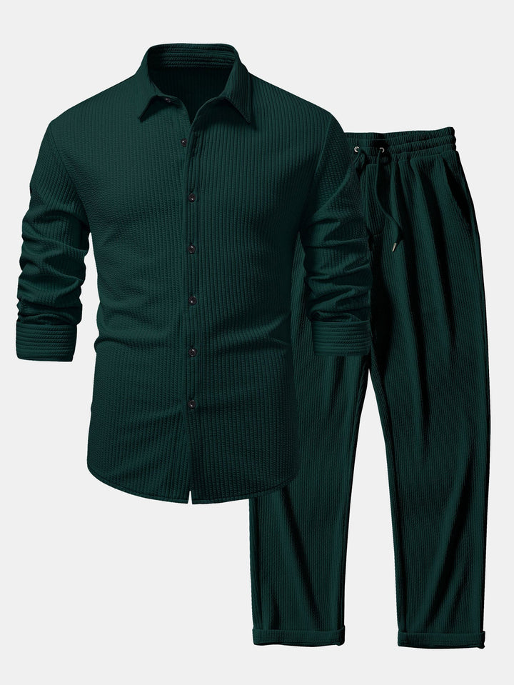 Tailored Dress Shirt & Pants Set