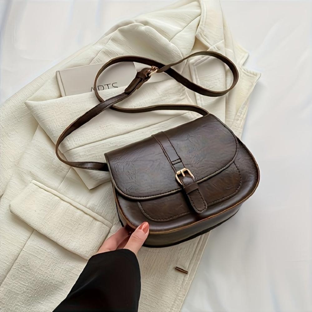 Evelyn Saddle Style Shoulder Bag