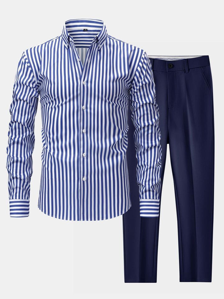 Tailored Dress Shirt & Pants Set