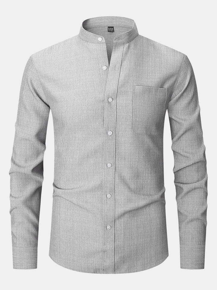 Tailored High-Neck Shirt