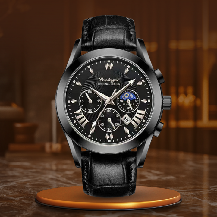 Elegant Luxury Leather Watch™ - Olsen & Olsen