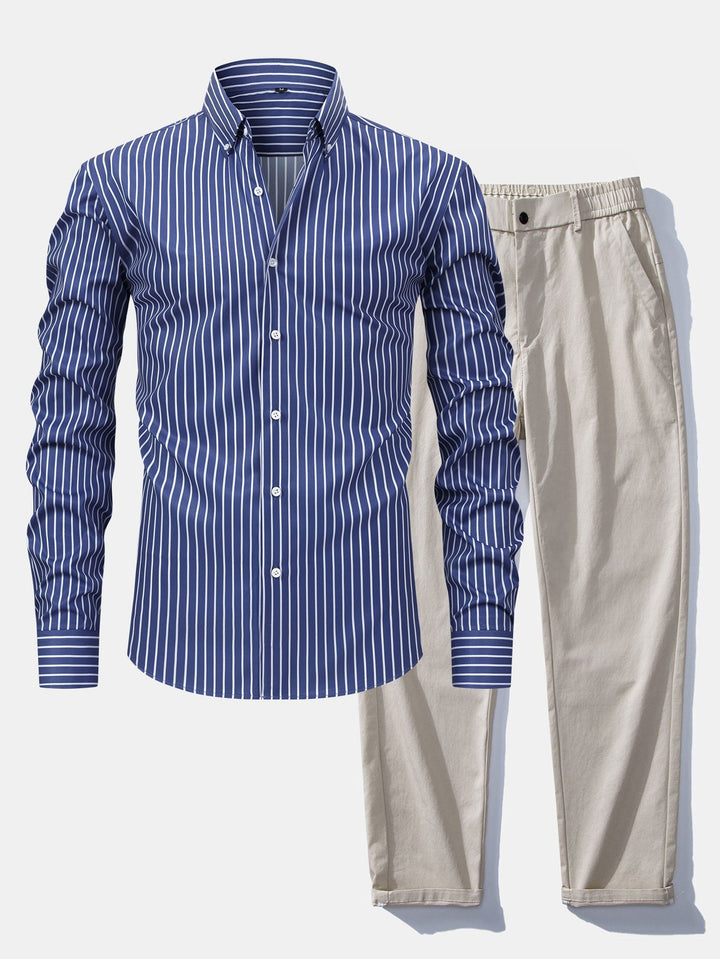 Tailored Dress Shirt & Pants Set