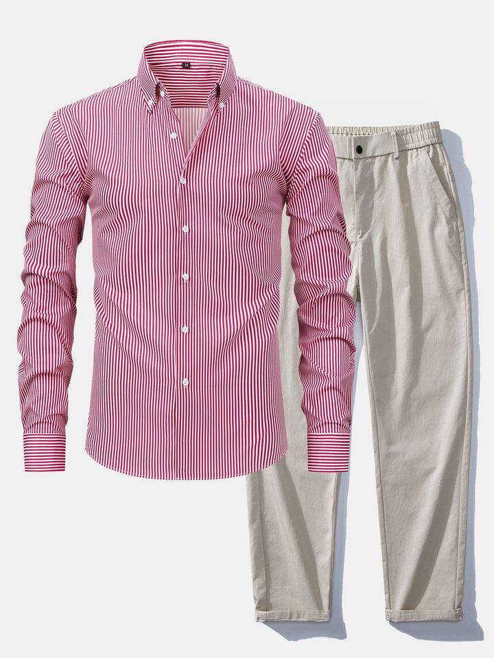 Tailored Dress Shirt & Pants Set