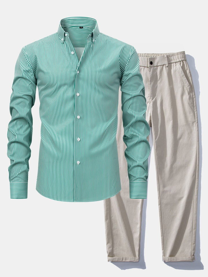 Tailored Dress Shirt & Pants Set