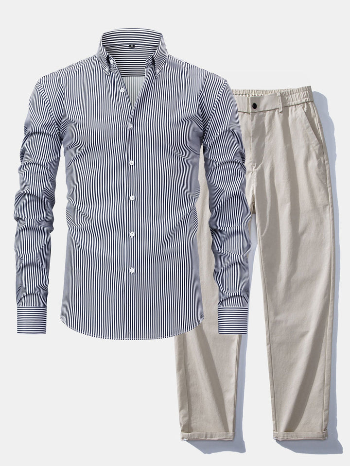Tailored Dress Shirt & Pants Set