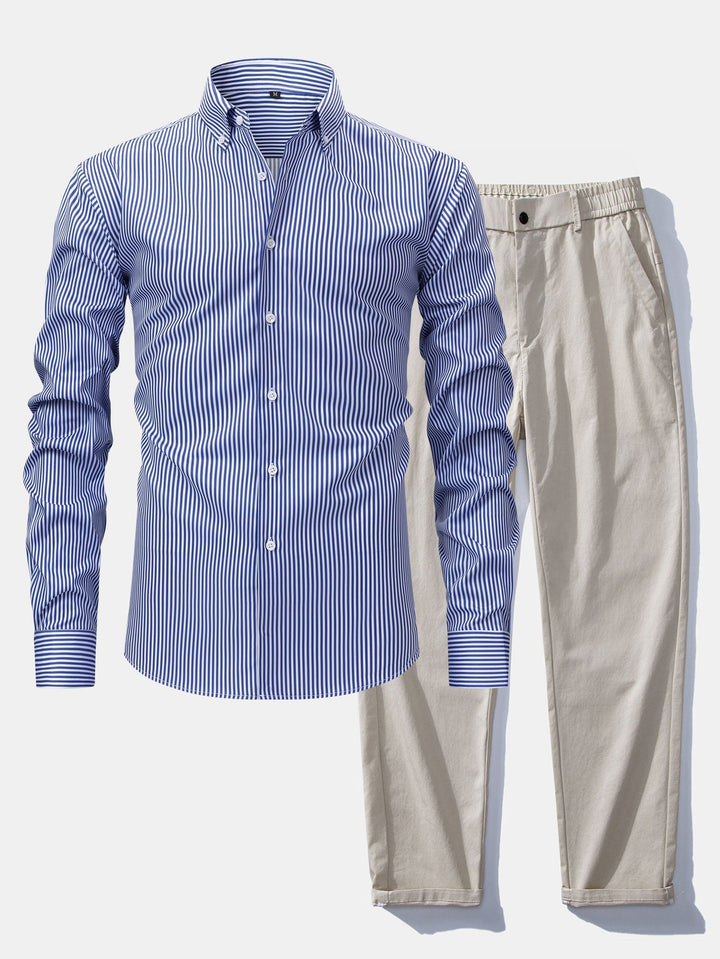Tailored Dress Shirt & Pants Set