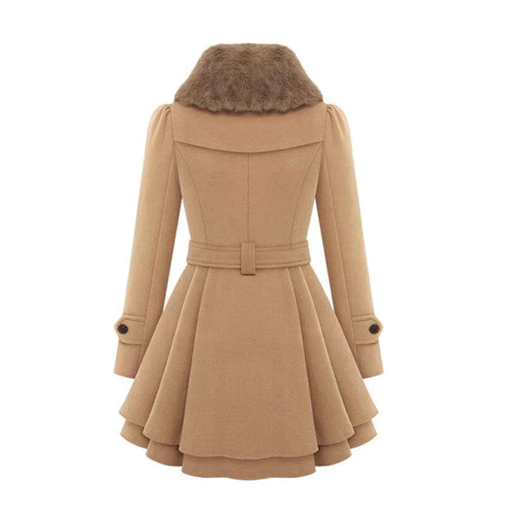 Victoria™ | Chic trench coat with vegan fur