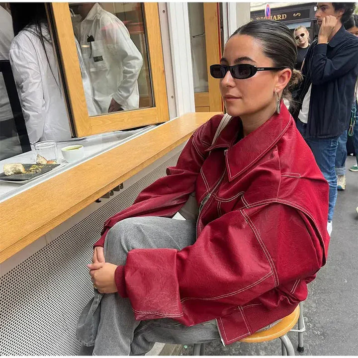 Jacket™ - Oversized Leather Bomber
