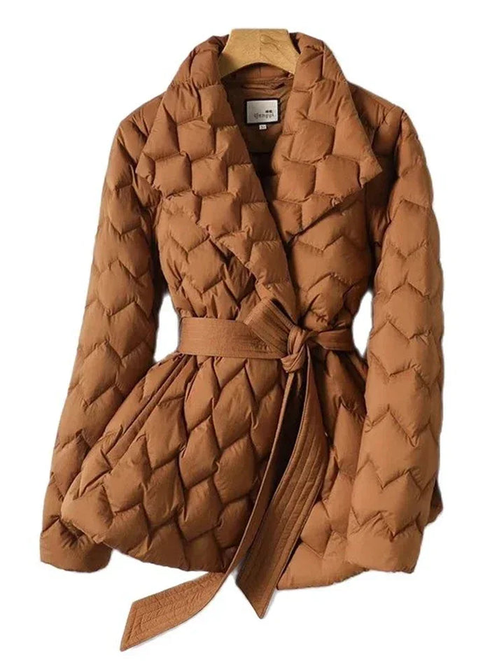 Antoinette™ - Elegant Down Jacket with Belt