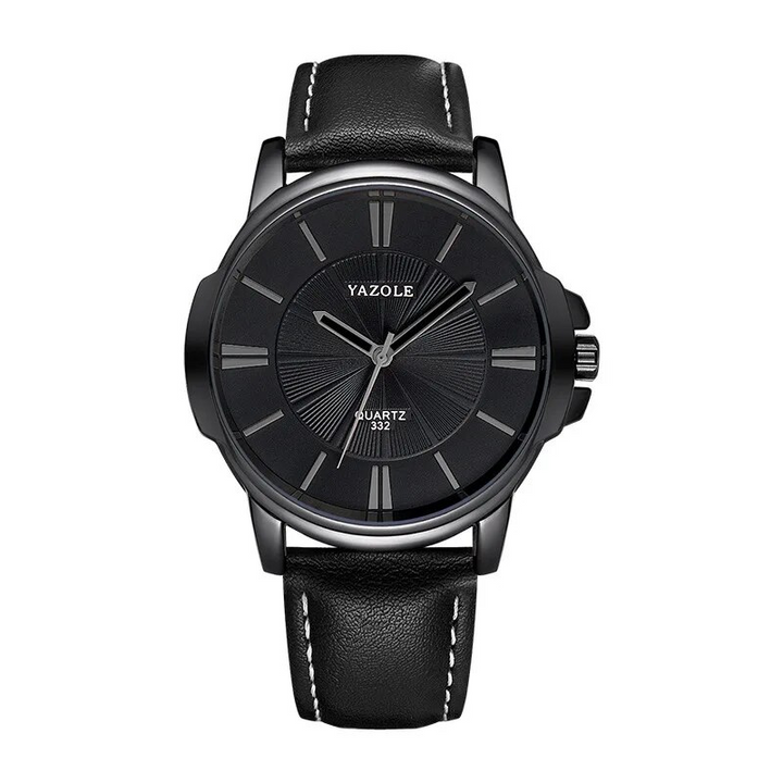 Luxurious Blue Glass Leather Watch™ - Olsen & Olsen