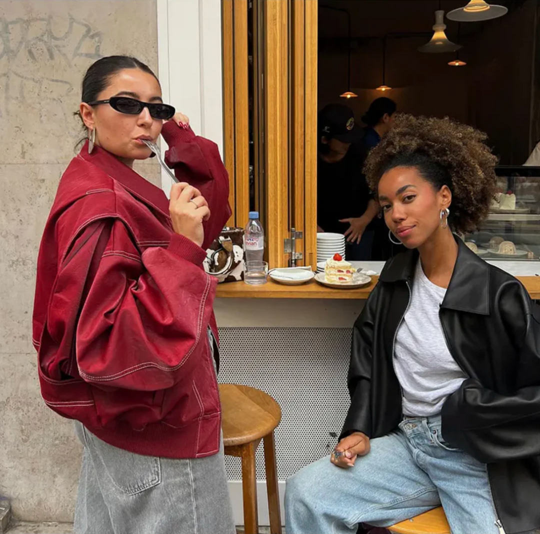 Jacket™ - Oversized Leather Bomber