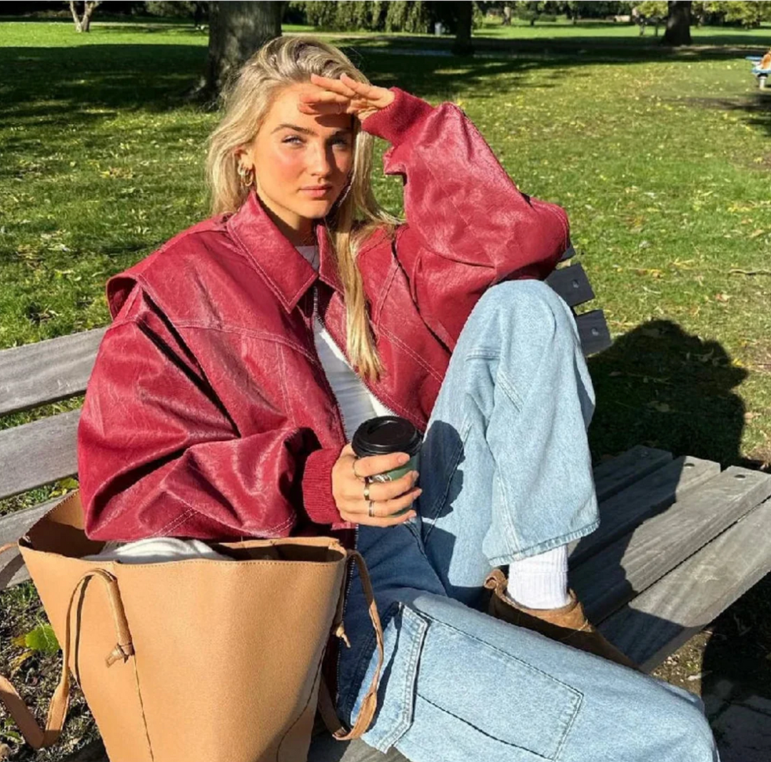 Jacket™ - Oversized Leather Bomber