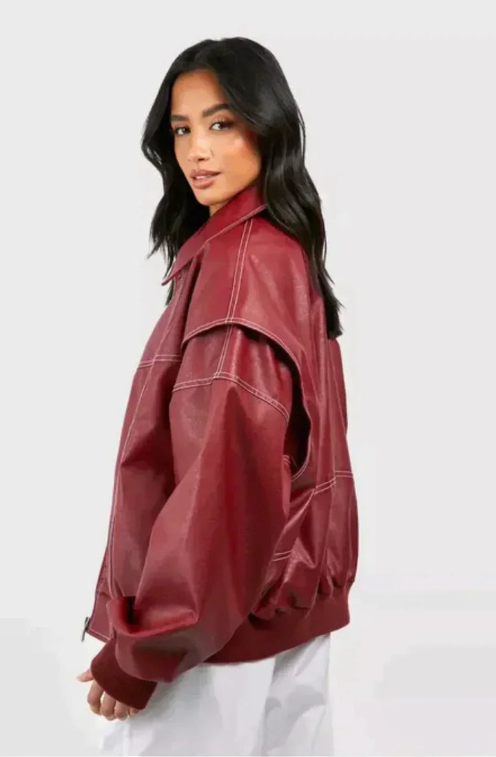 Jacket™ - Oversized Leather Bomber