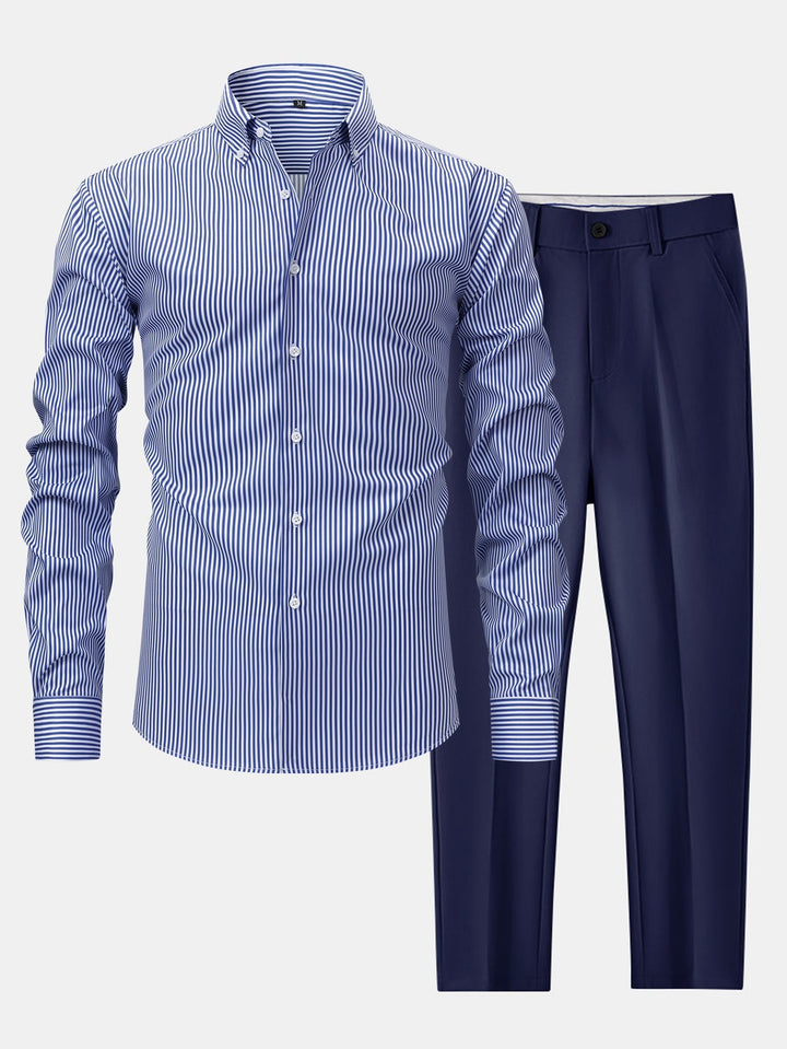 Tailored Dress Shirt & Pants Set