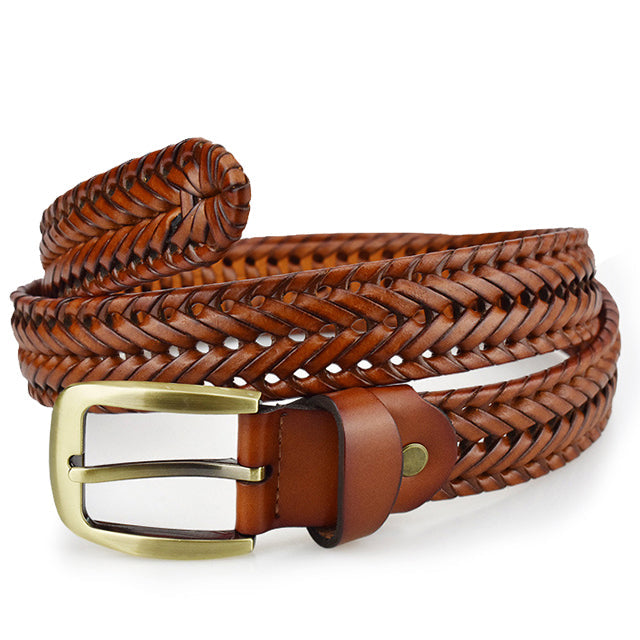 Henri™ | Elegant Woven Leather Belt