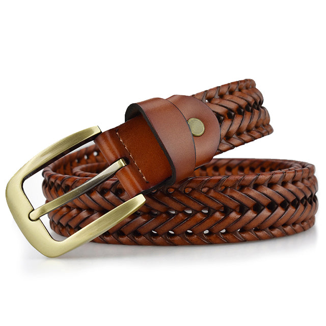 Henri™ | Elegant Woven Leather Belt