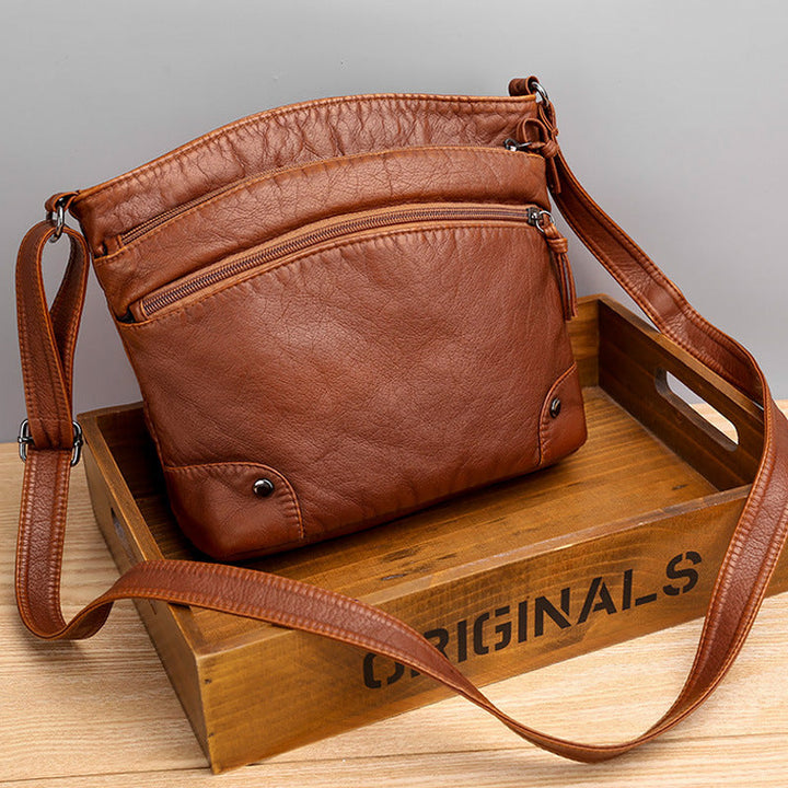 Sandrine™ - Leather Shoulder Bag
