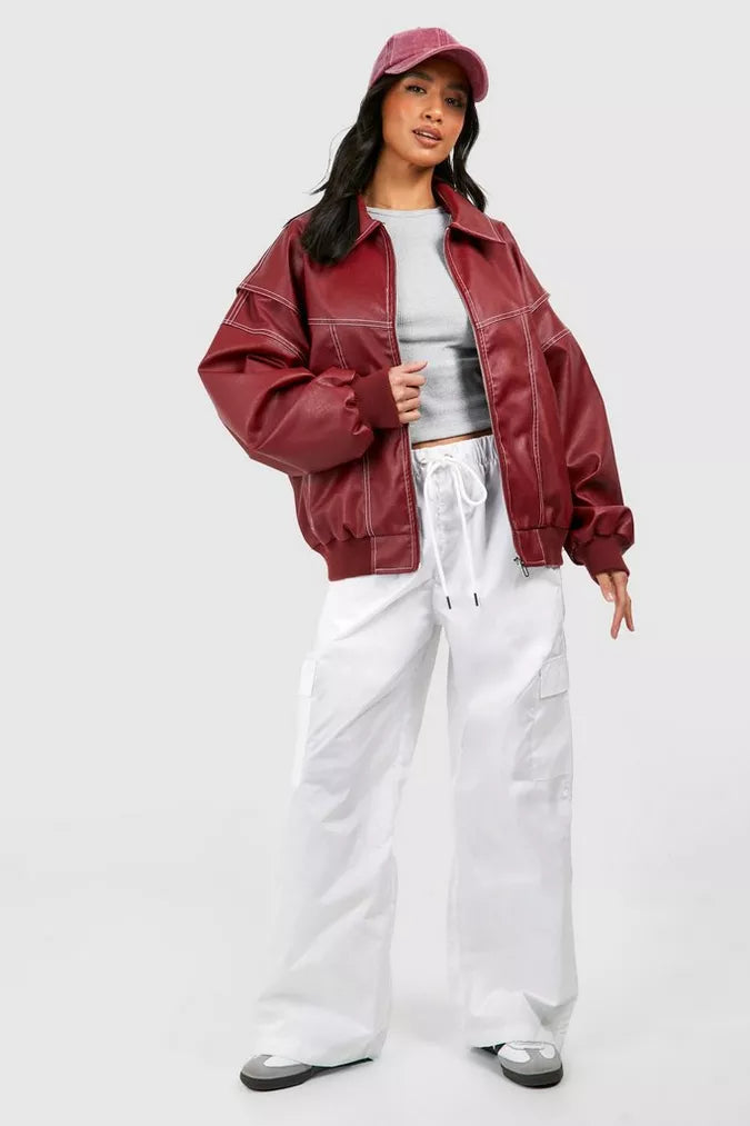Jacket™ - Oversized Leather Bomber