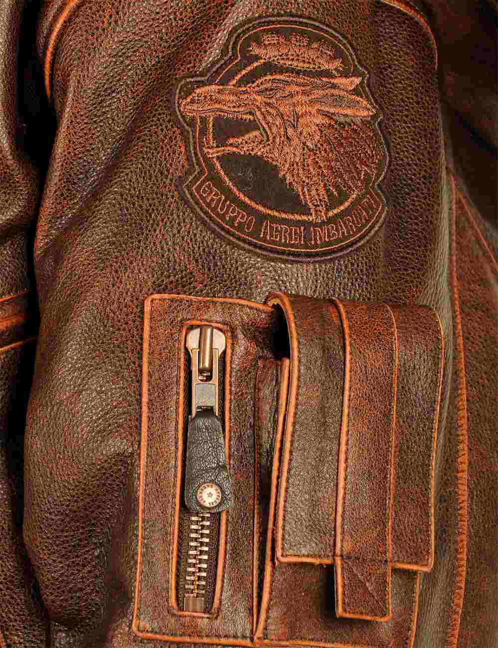 Harrier™ | Aviator Leather Jacket Inspired by the Italian Naval Aviation