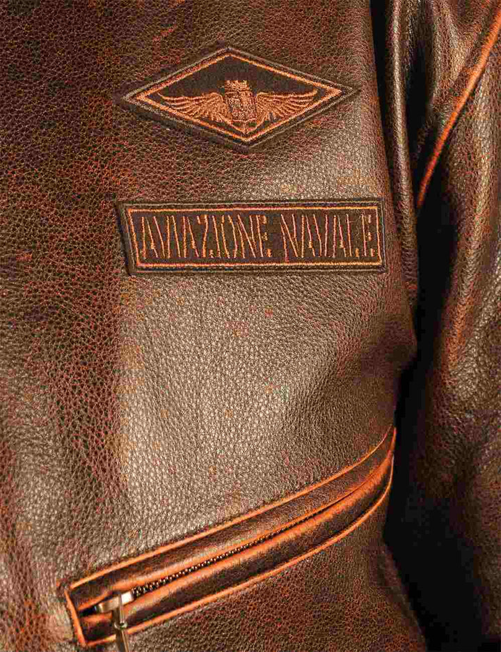 Harrier™ | Aviator Leather Jacket Inspired by the Italian Naval Aviation