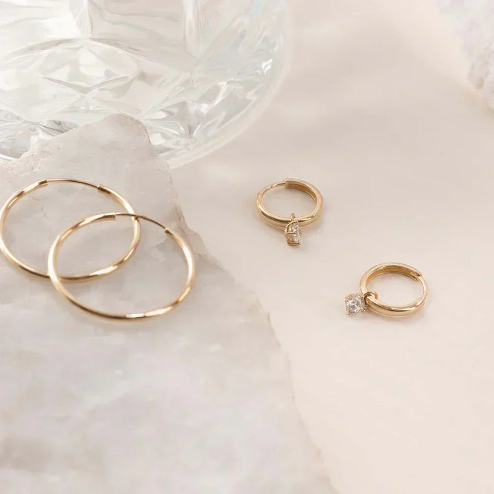 Tear Earrings of Moonstone
