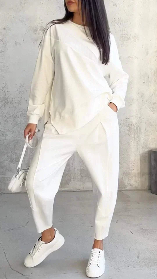 Maëlle™ - 2-Piece Set with Round Neck and Long Sleeves