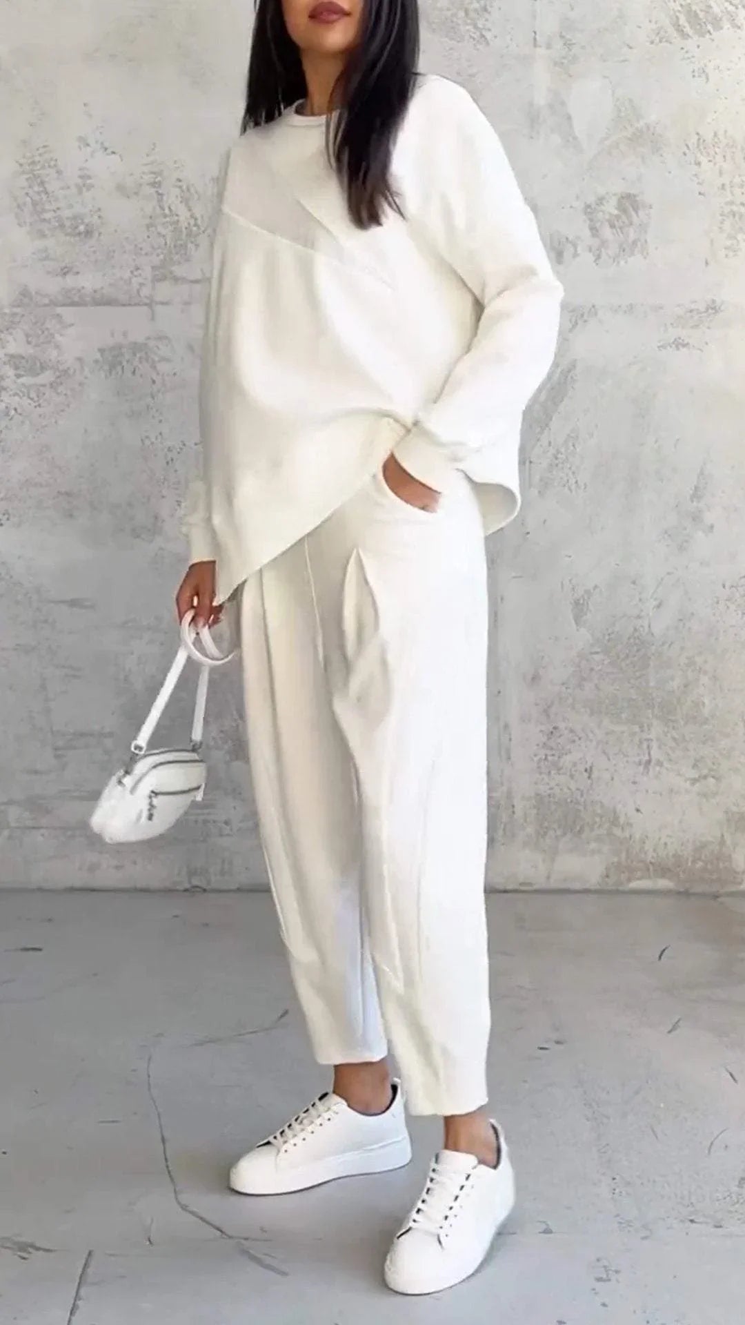 Maëlle™ - 2-Piece Set with Round Neck and Long Sleeves