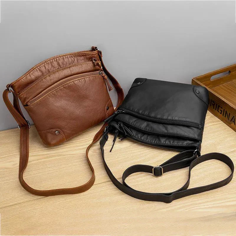 Sandrine™ - Leather Shoulder Bag